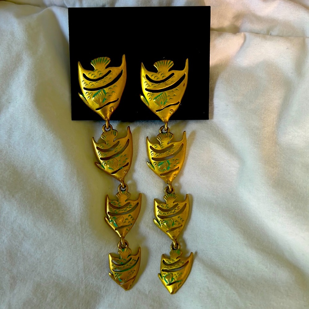 Rare Givenchy Koi/Dangle Earrings